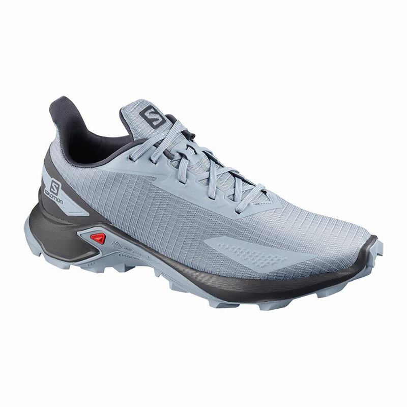 Salomon ALPHACROSS BLAST Zapatillas Trail Running Hombre - Gris Azules / Gris Azules - Colombia (582